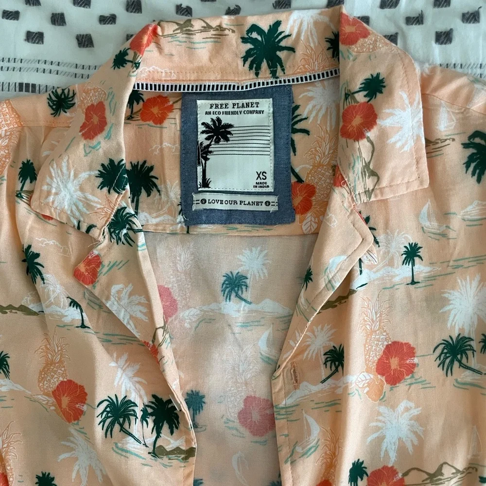 Free Planet Button Up Shirt - Picture 3 of 6